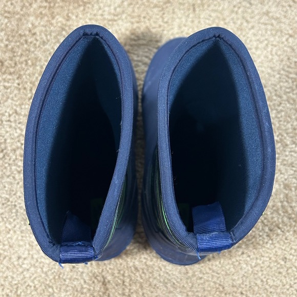 Western Chief Kids Freestyle Neoprene Navy Blue Striped‎ Rain Boots Size 6B - Picture 10 of 10
